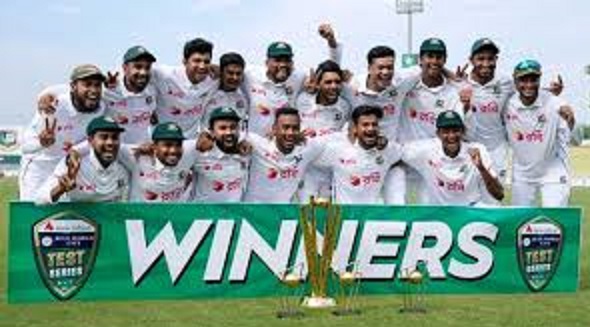 পাকিস্তানের বিপক্ষে ঐতিহাসিক টেস্ট সিরিজ জয় সম্ভব হয়েছে দলগত পারফরম্যান্সের কারণে-শান্ত 